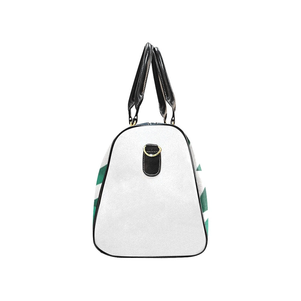 IPL Emerald Green and White Wave Overnight Bag